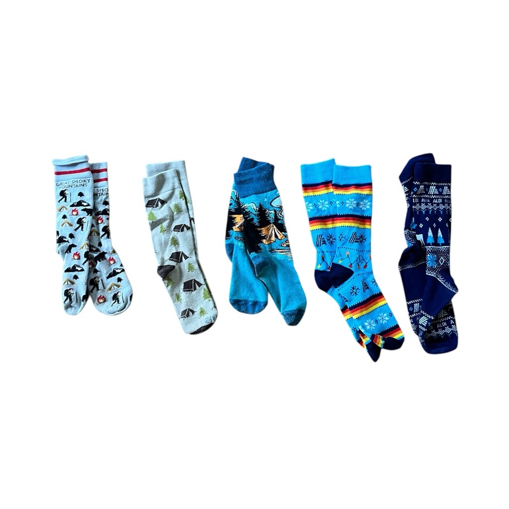 Colorful Patterned Men's Socks Set